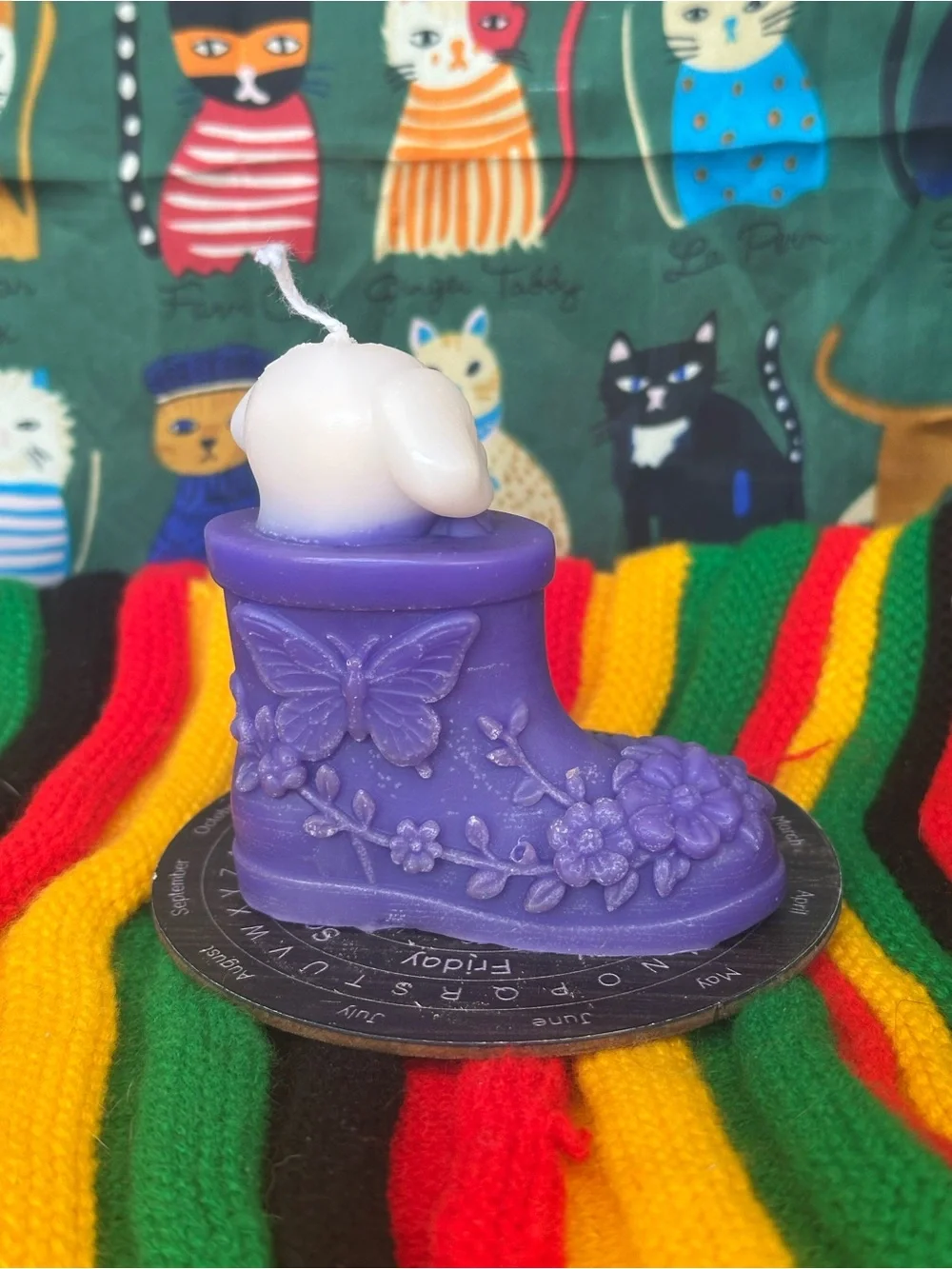 Puppy in a Boot Candle